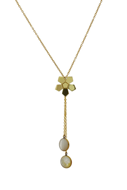 Plume Floral Pattern Necklace 