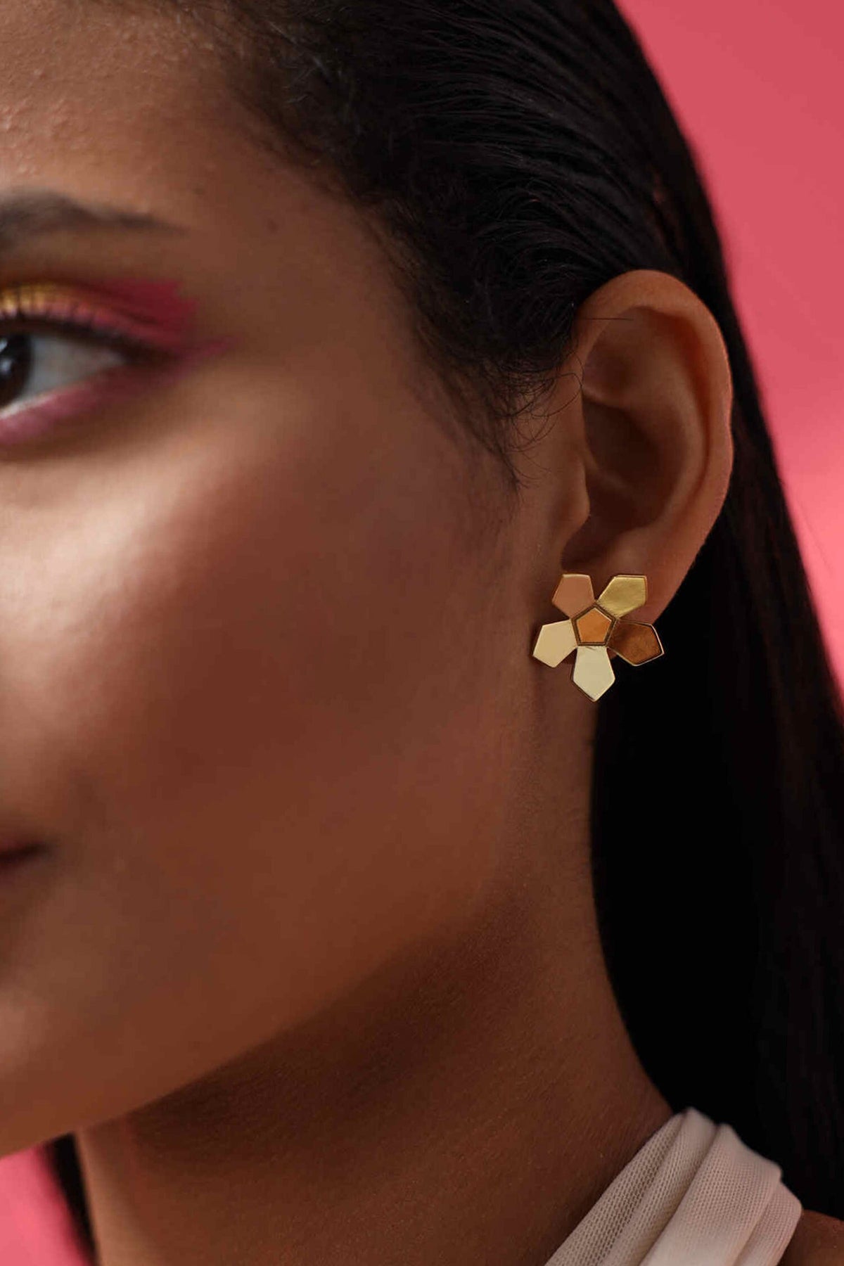 Adler Floral Pattern Studs 