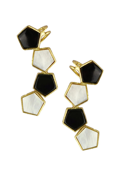Arlo Geometric Pattern Earrings 