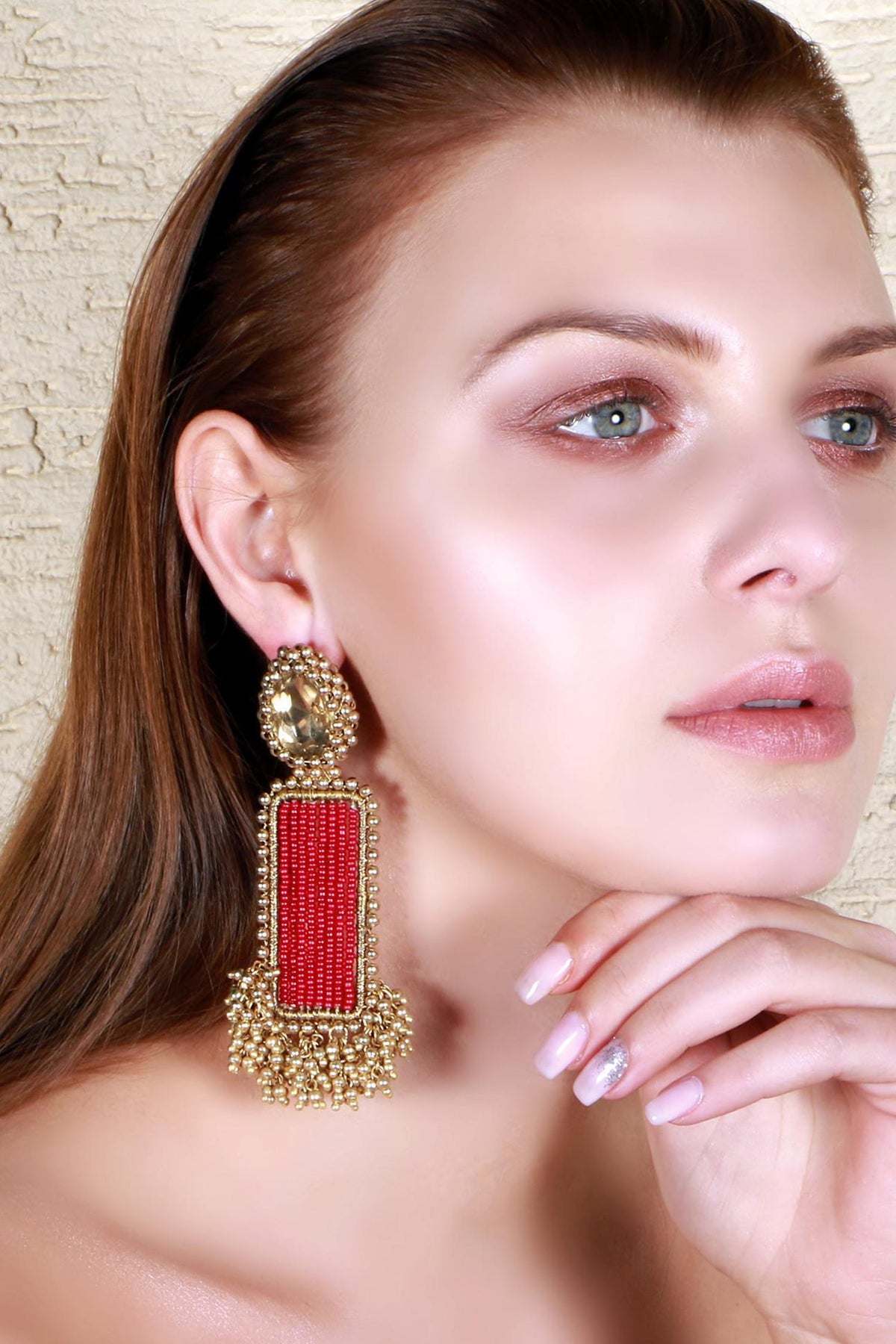 Red Wedding Danglers 