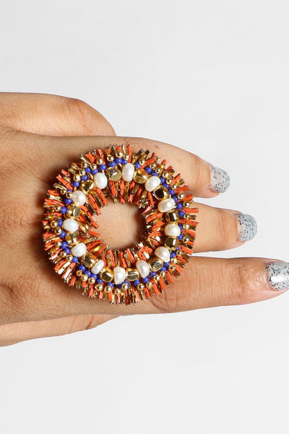 Iris Beaded Ring 