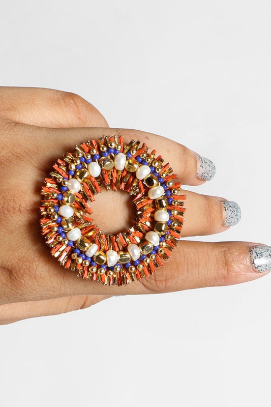 Iris Beaded Ring 