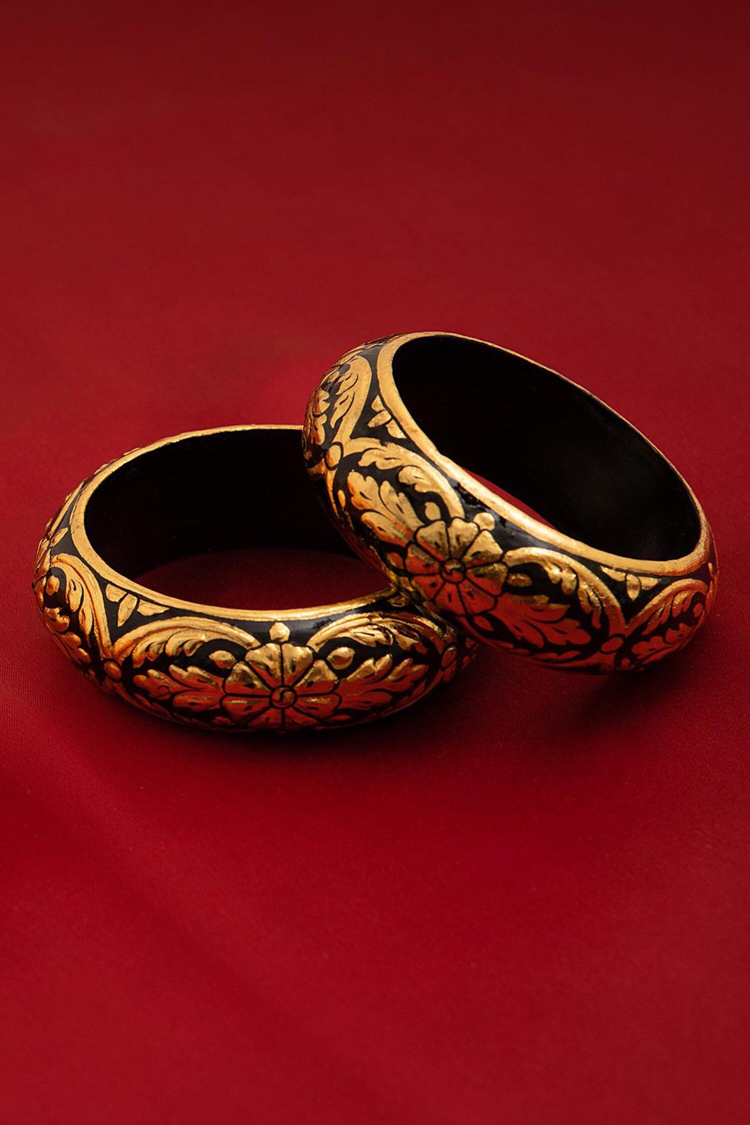 Koyla Floral Pattern Bangle - Single Pc 
