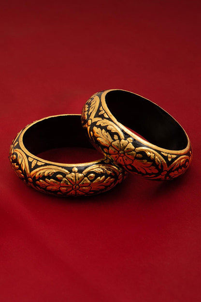 Koyla Floral Pattern Bangle - Single Pc 