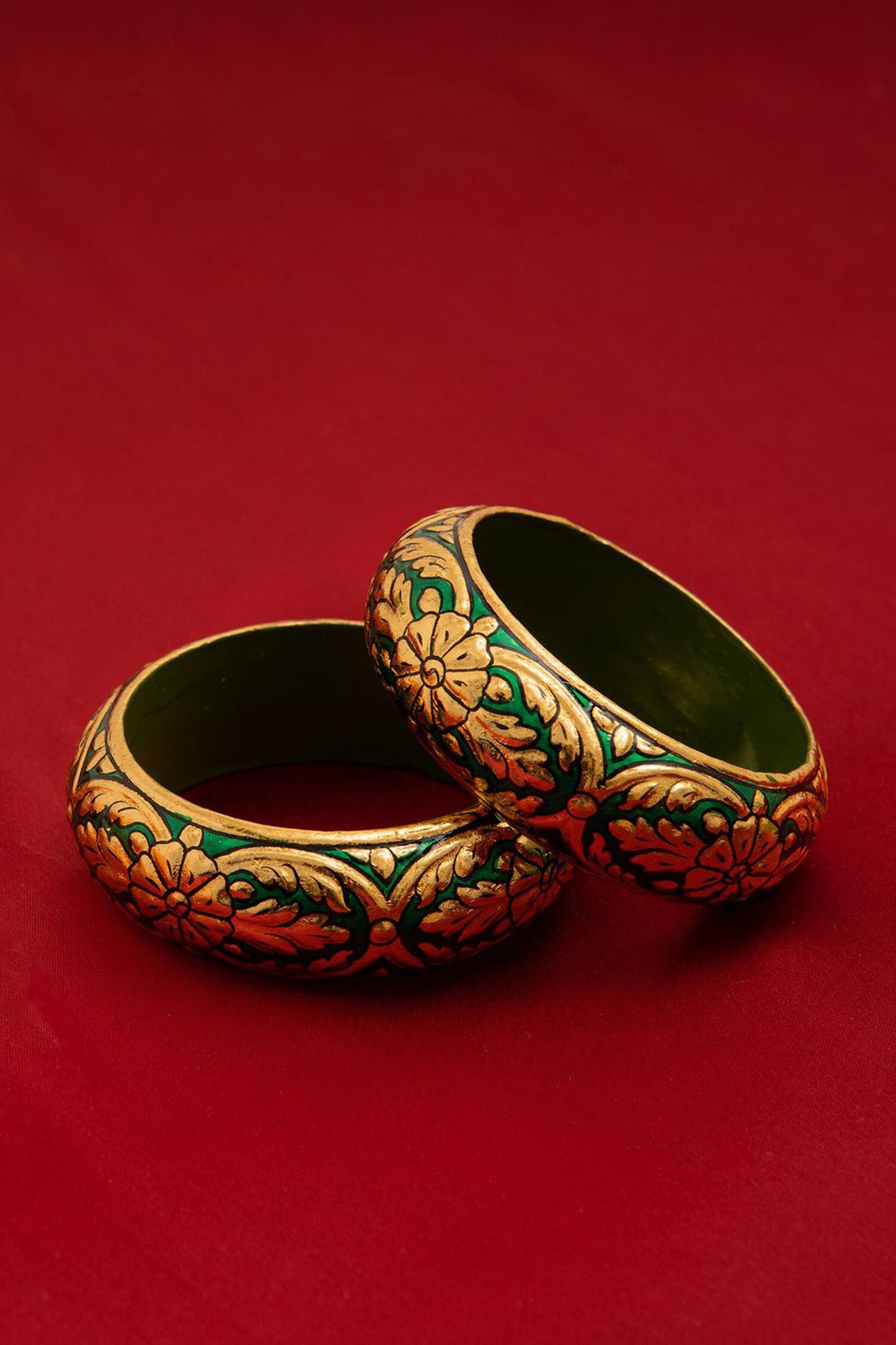 Kairi Floral Pattern Bangle - Single Pc 
