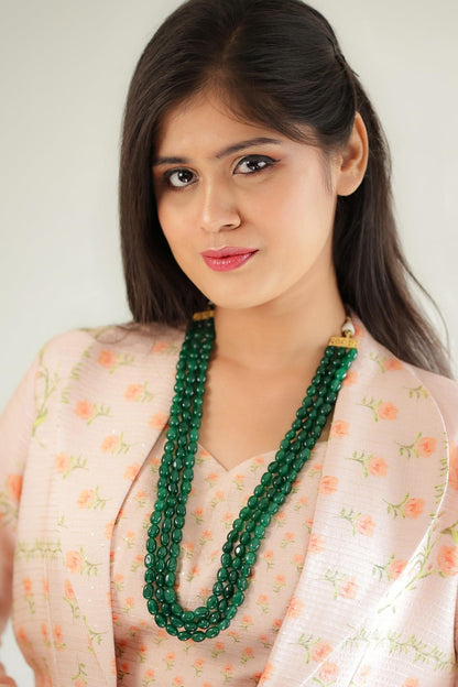 Kundan Beads Embellished Necklace 