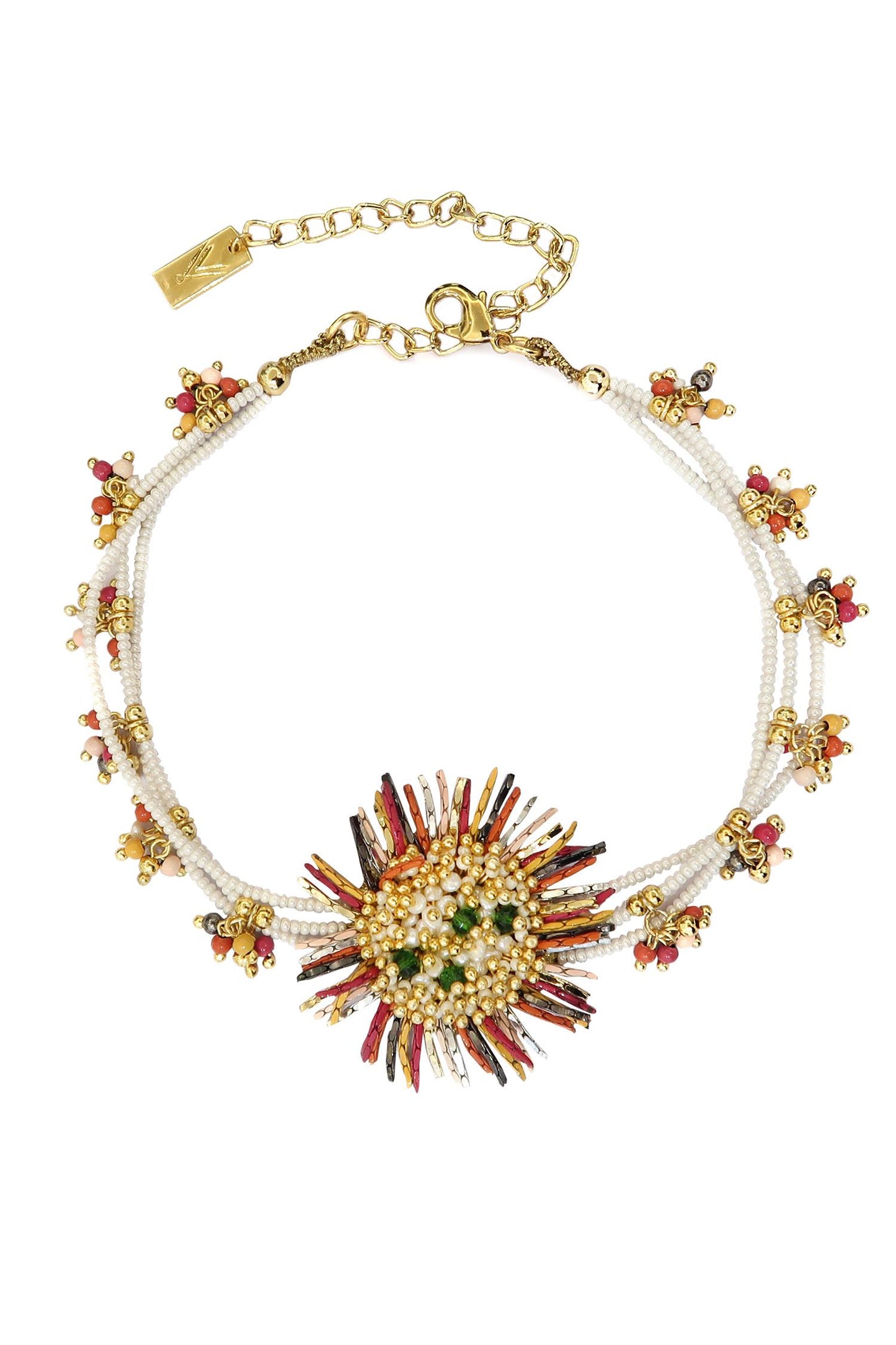 Zinnia Pendant Choker 