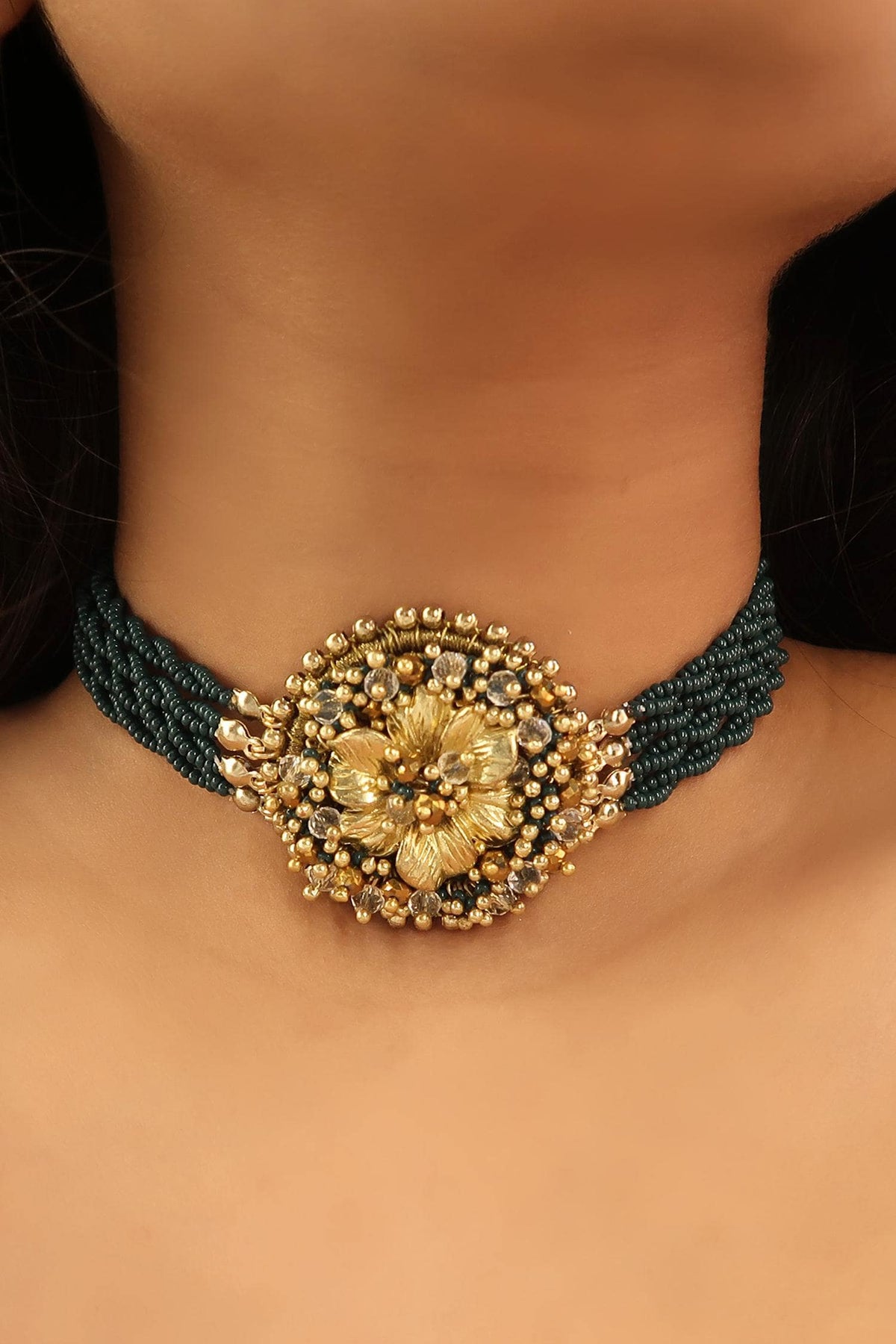 Green Kalyani Choker 