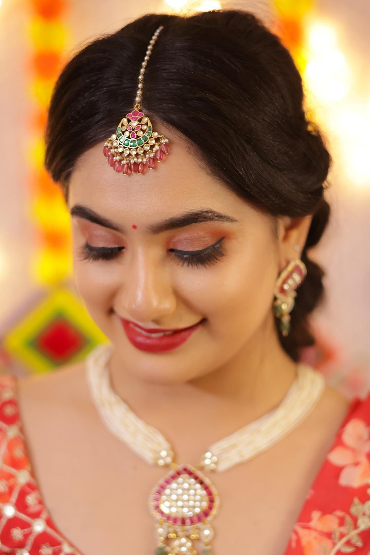 Bead Embellished Maangtikka 