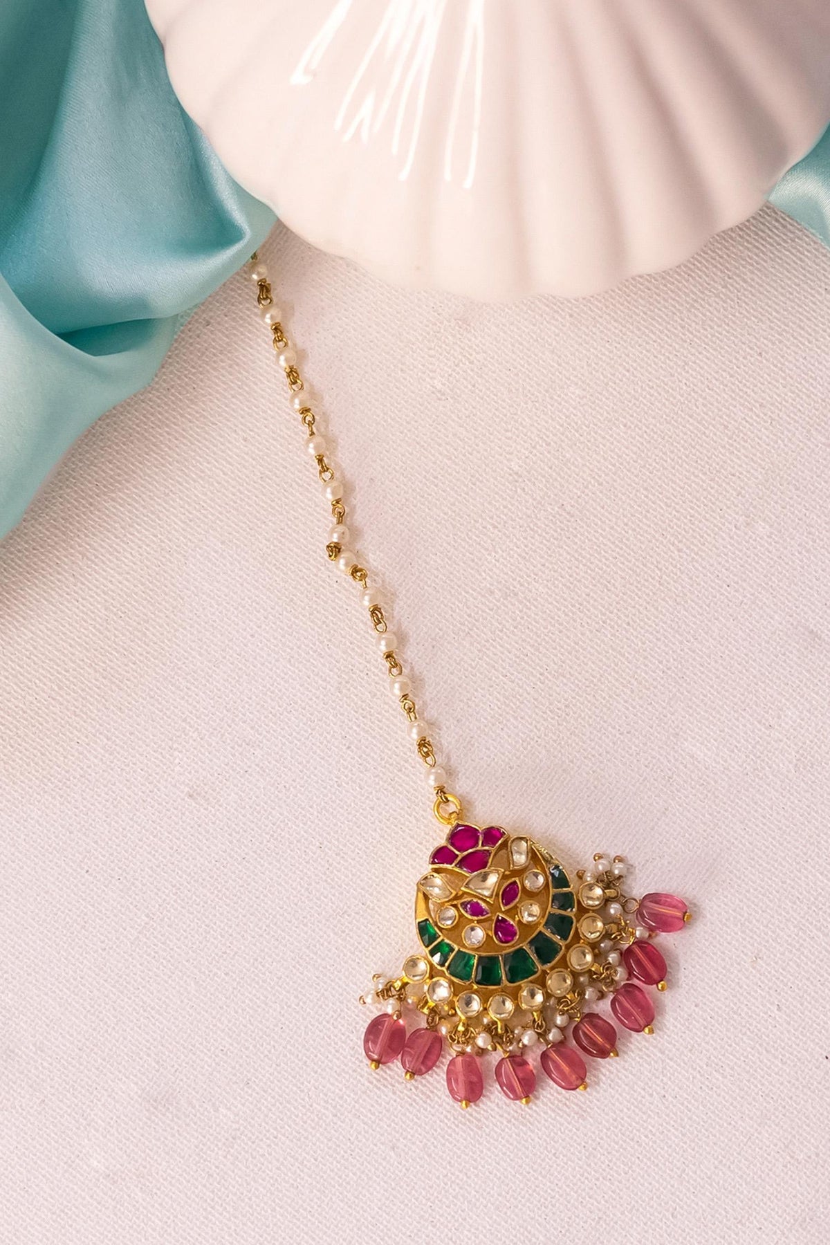 Bead Embellished Maangtikka 