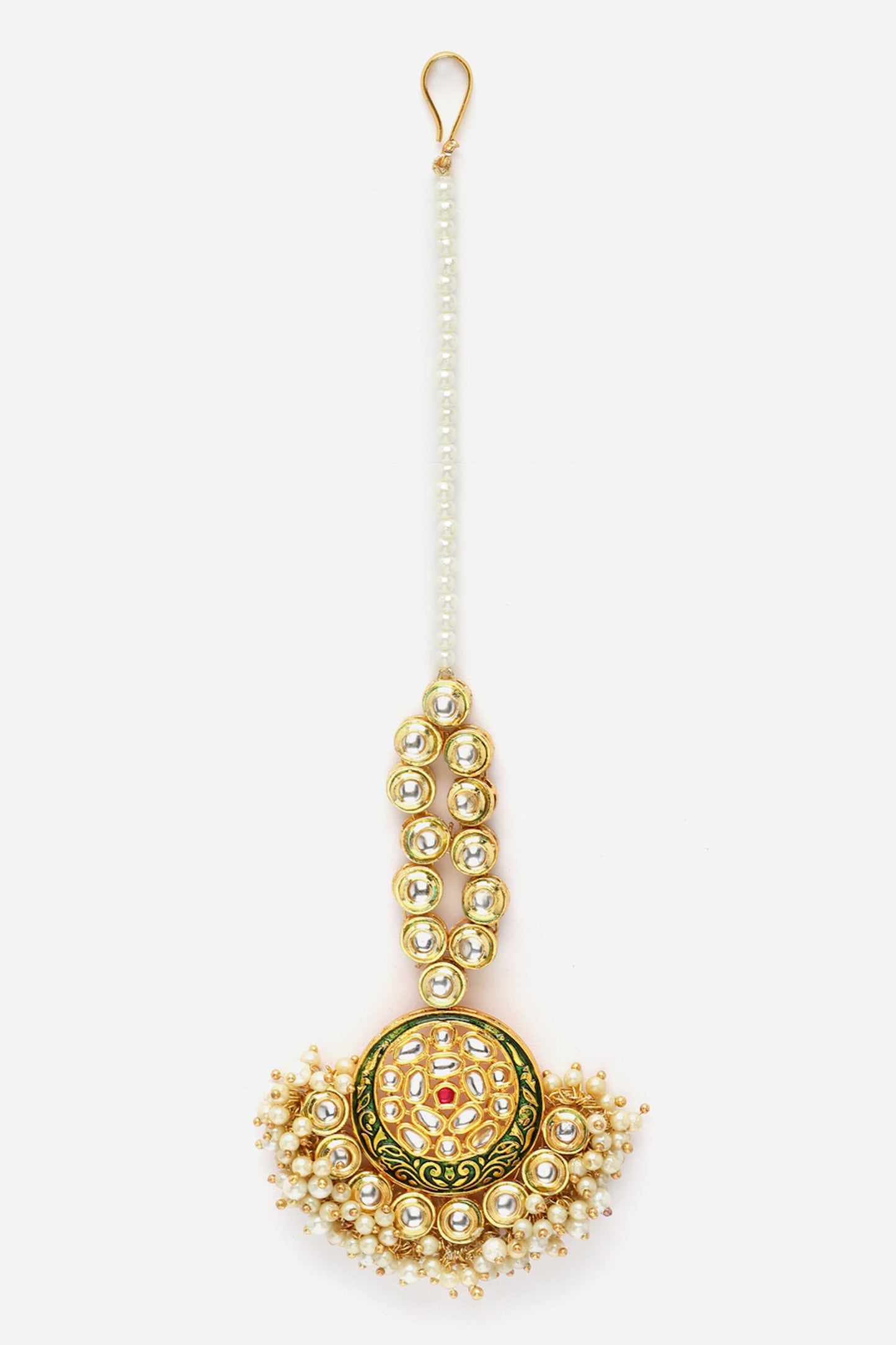 Kundan & Pearl Embellished Maangtikka 