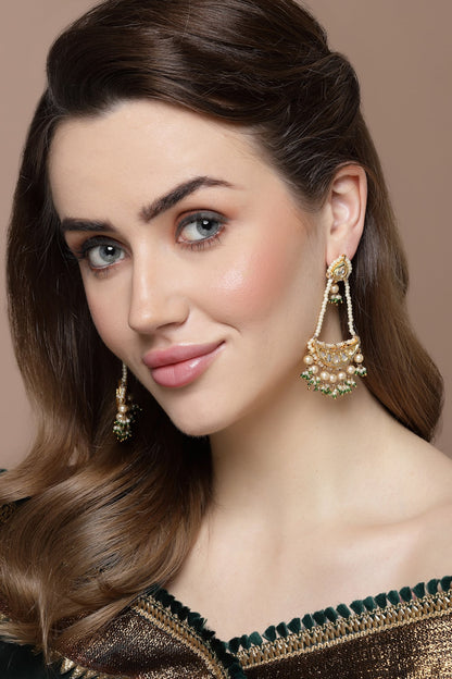 Natural Stone Embellished Chandbalis 