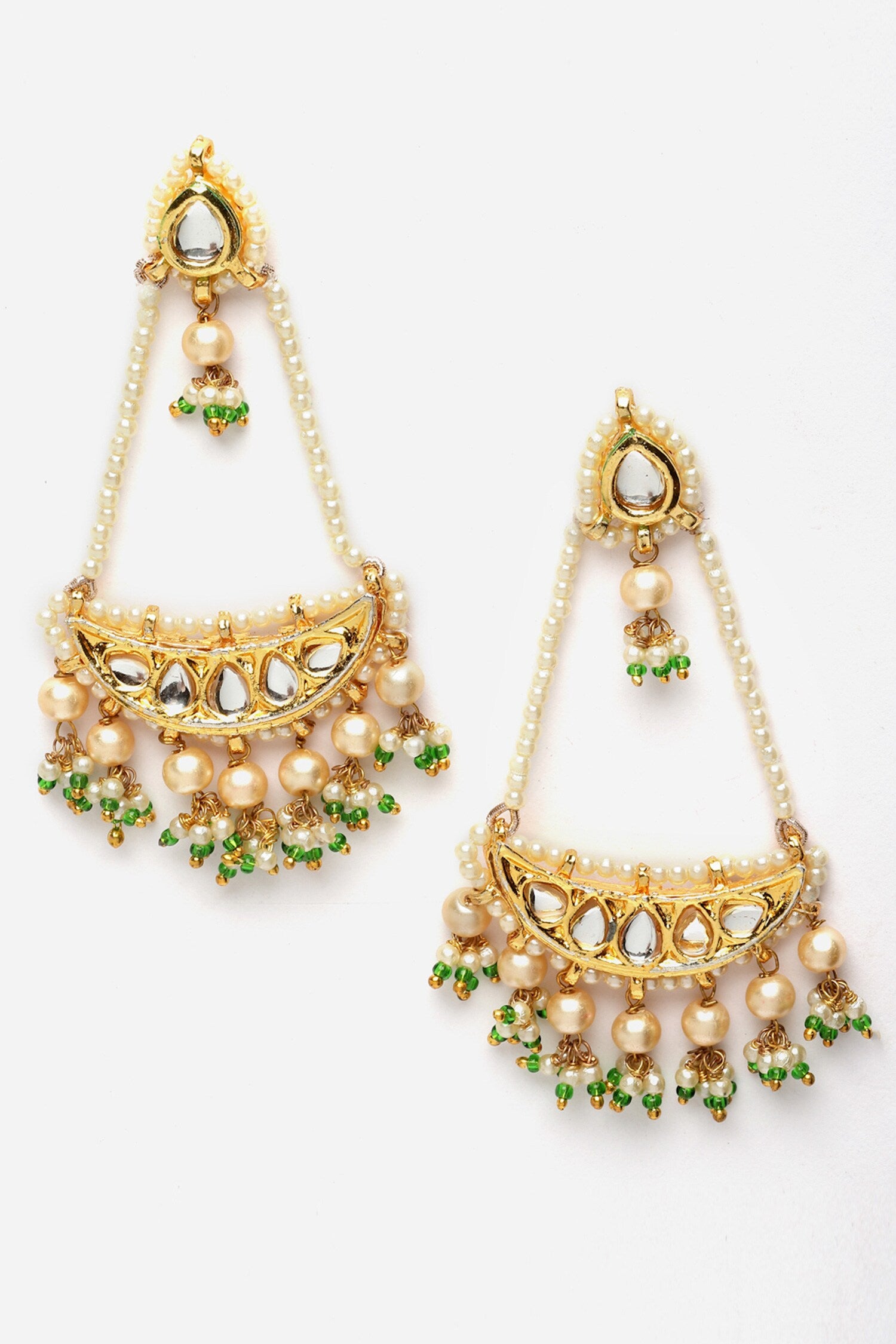 Natural Stone Embellished Chandbalis 