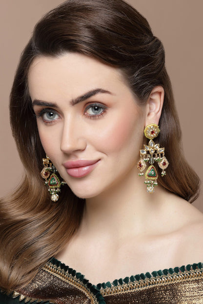 Kundan Embellished Danglers 