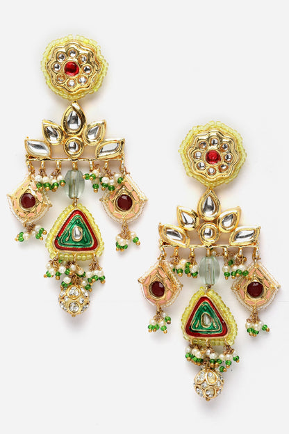 Kundan Embellished Danglers 