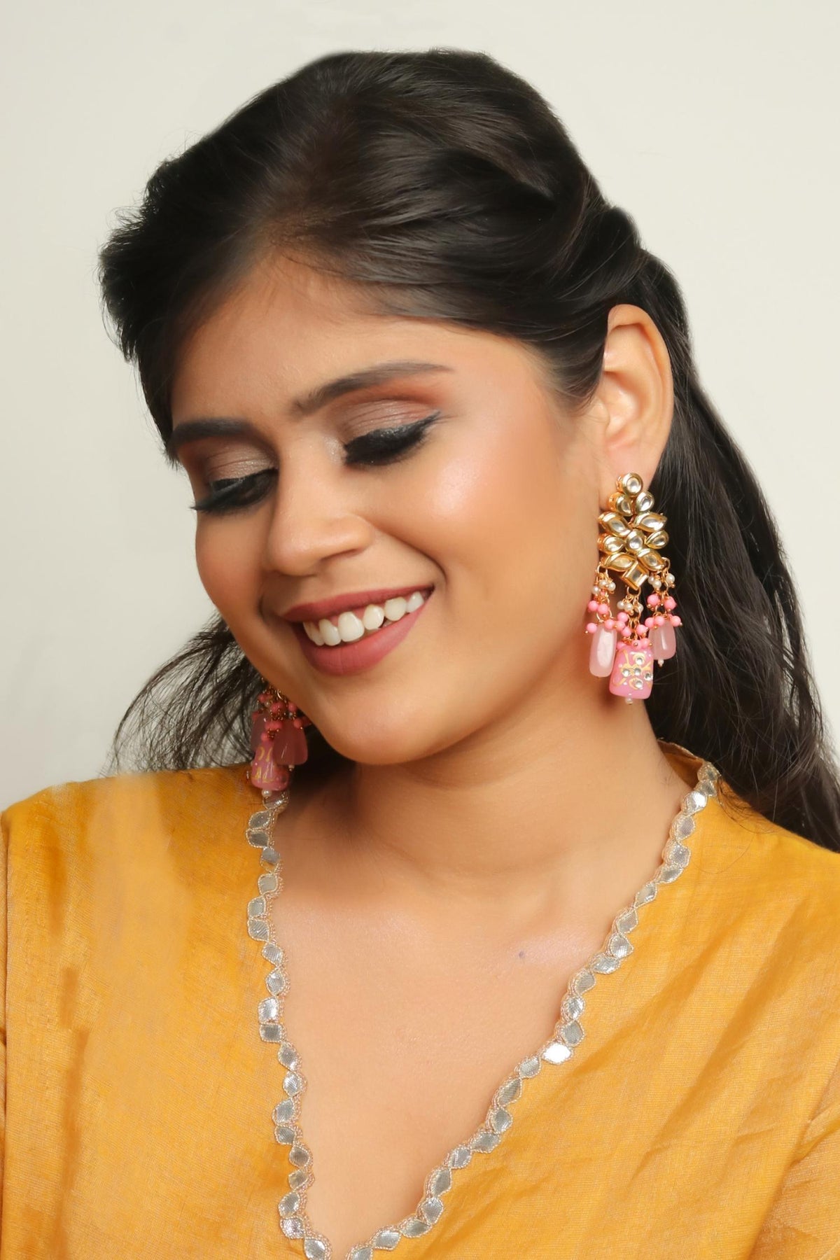 Kundan Embellished Danglers 