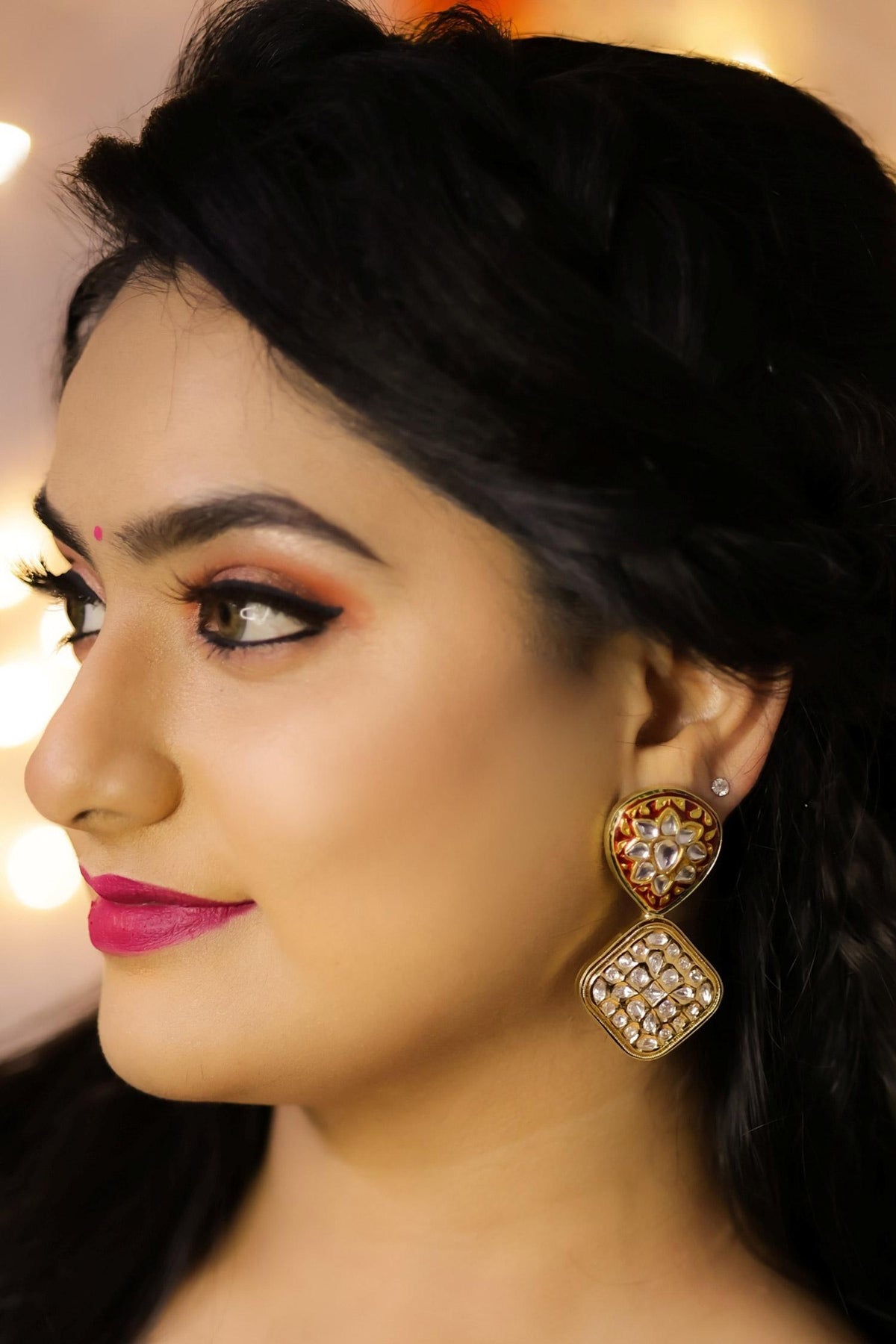 Oval Shaped Earrings 