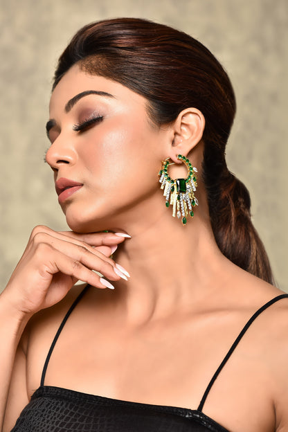 Stone Embellished Earrings 