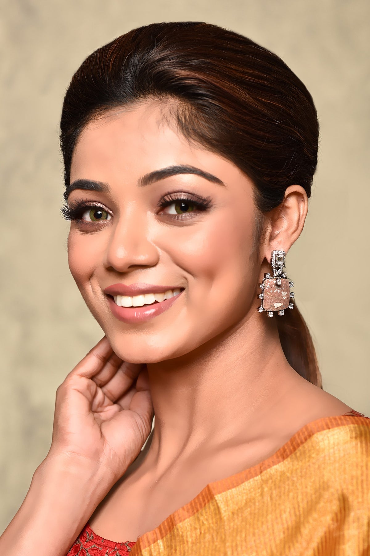 Stone Embellished Earrings 