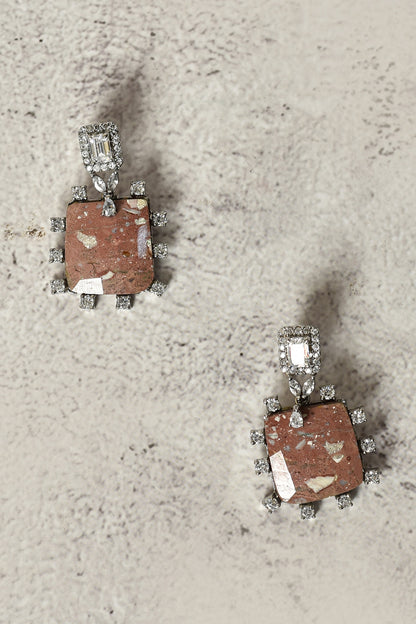 Stone Embellished Earrings 