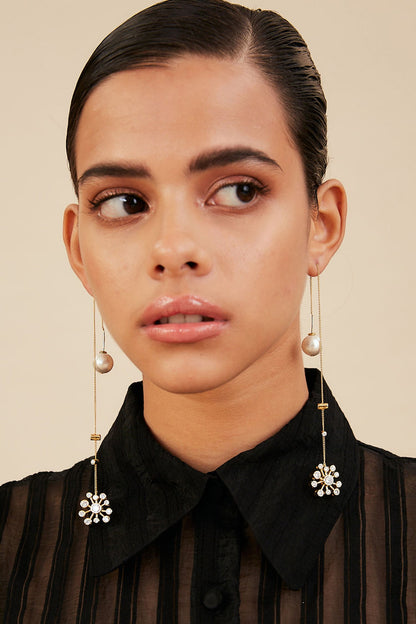 Maharani Floret Needle & Thread Earrings 