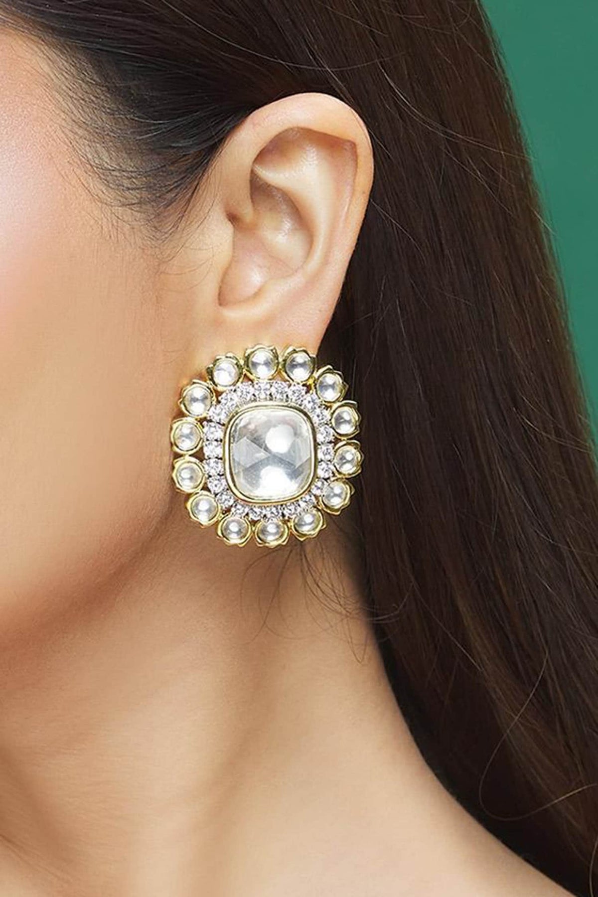 Stone Embellished Studs 