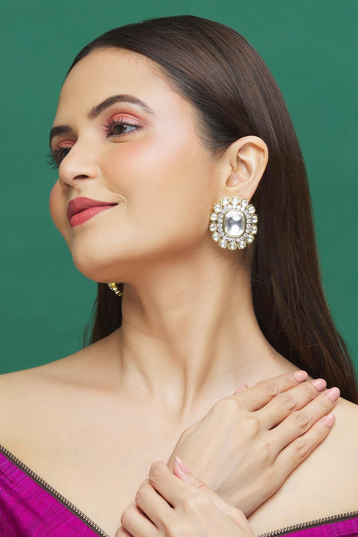 Stone Embellished Studs 