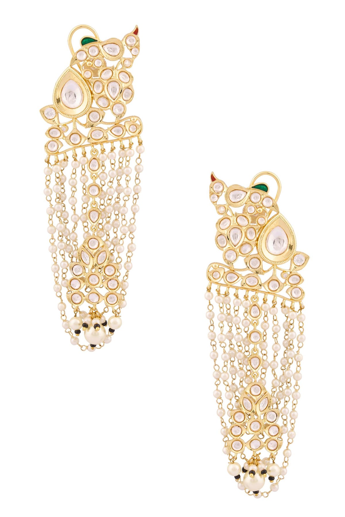 Bead Chain Dangler Earrings 