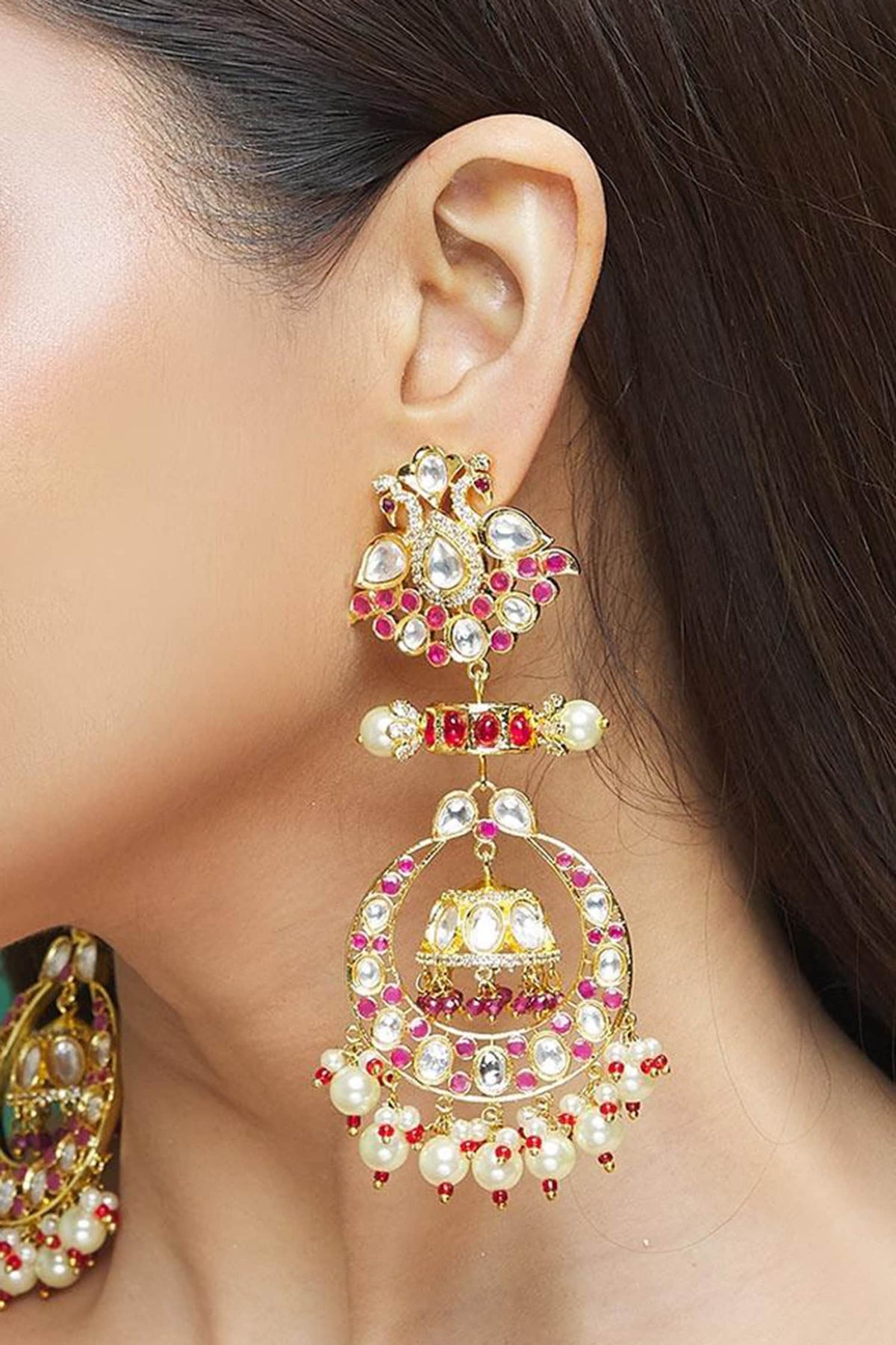 Pearl Drop Dangler Earrings 