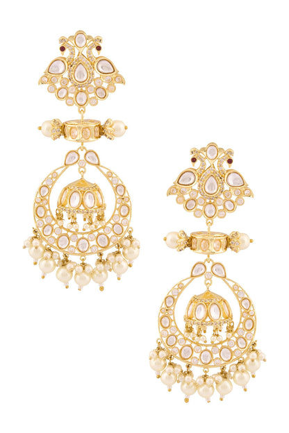 Kundan Embellished Dangler Earrings 