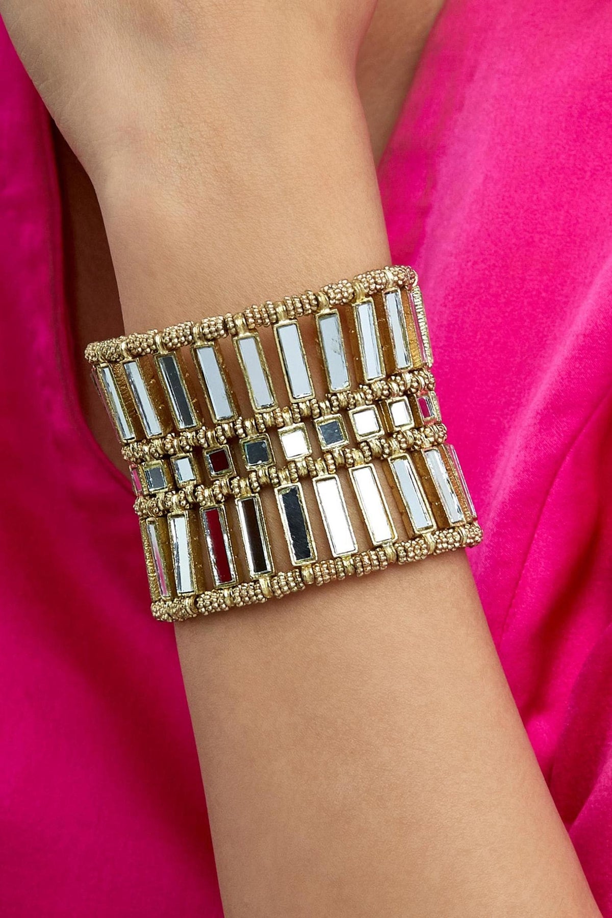 Mirror Studded Falak Naaz Bracelet 