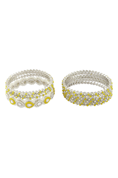 Studded Bangles - Set of 8 