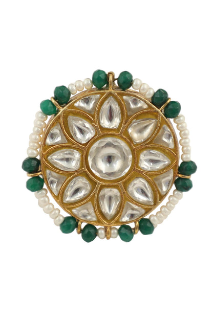 Jadau Floral Ring 