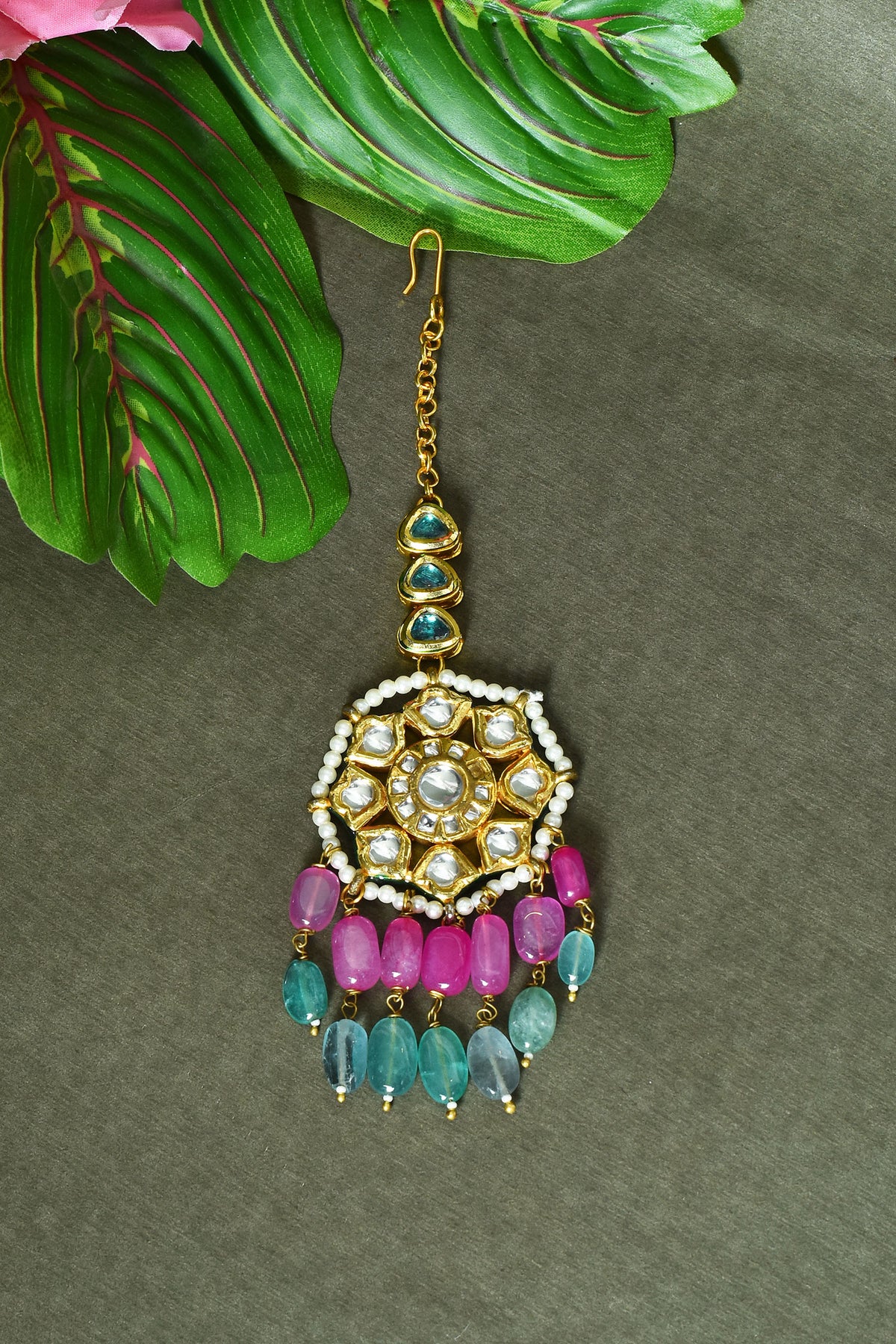 Beads Embellished Maangtikka 
