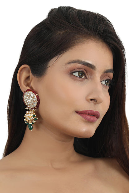 Jadtar Stone Earrings 