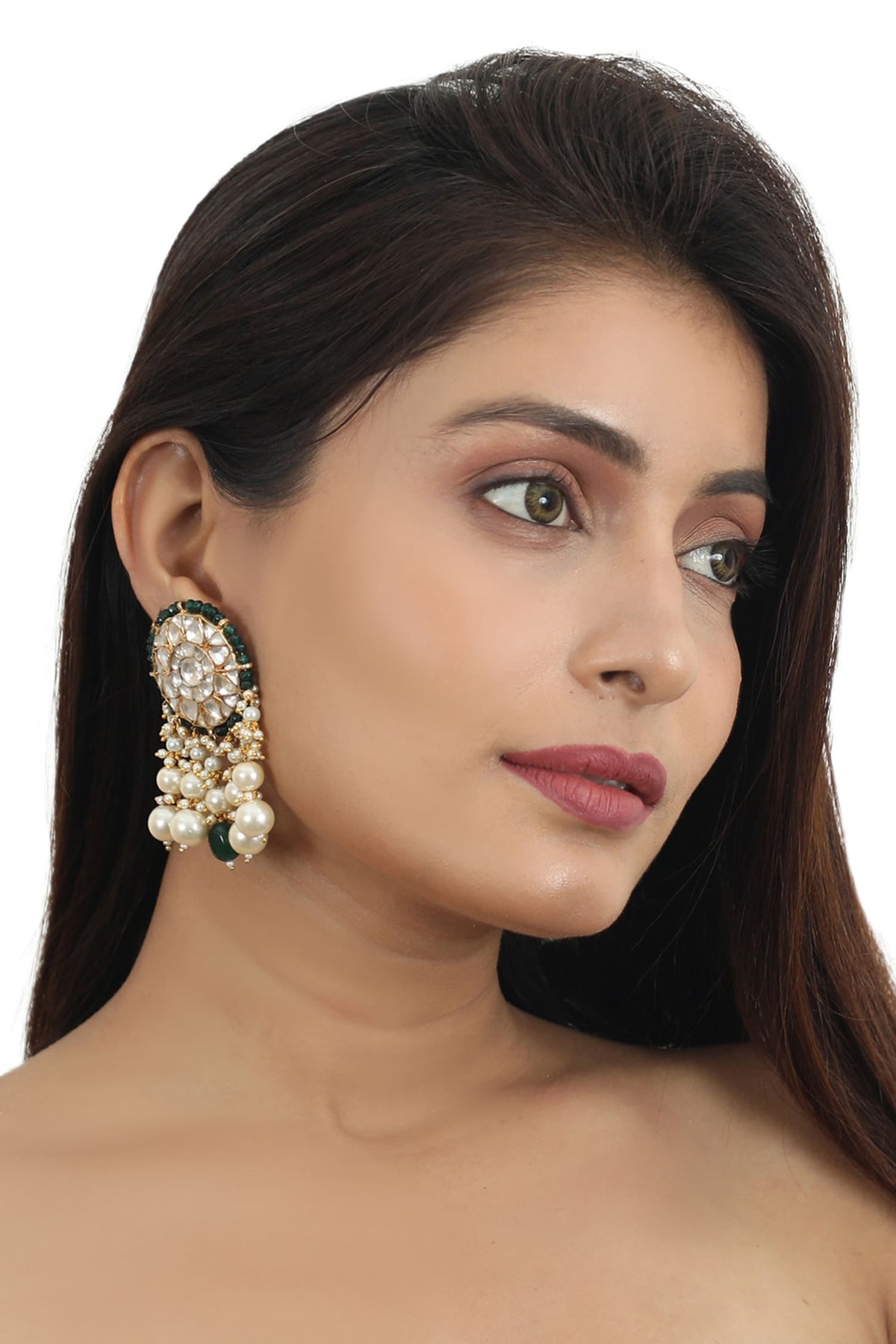 Floral Embellished Earrings 