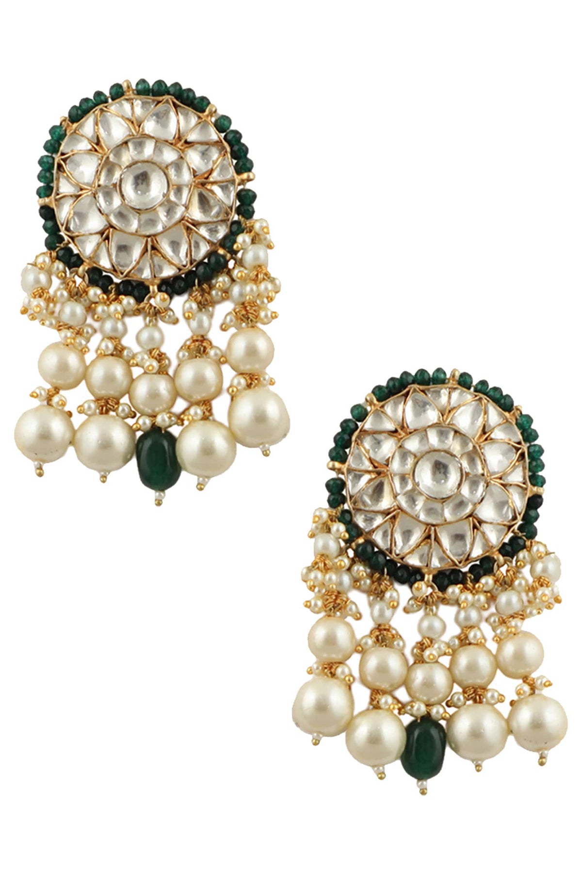 Floral Embellished Earrings 