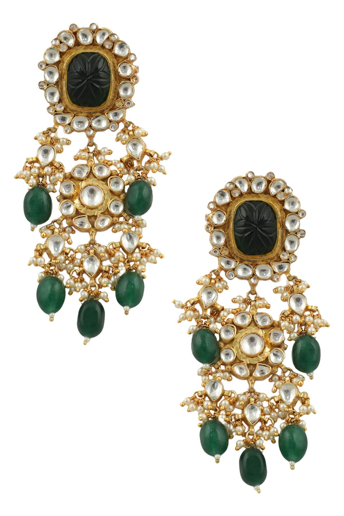 Floral Embellished Earrings 