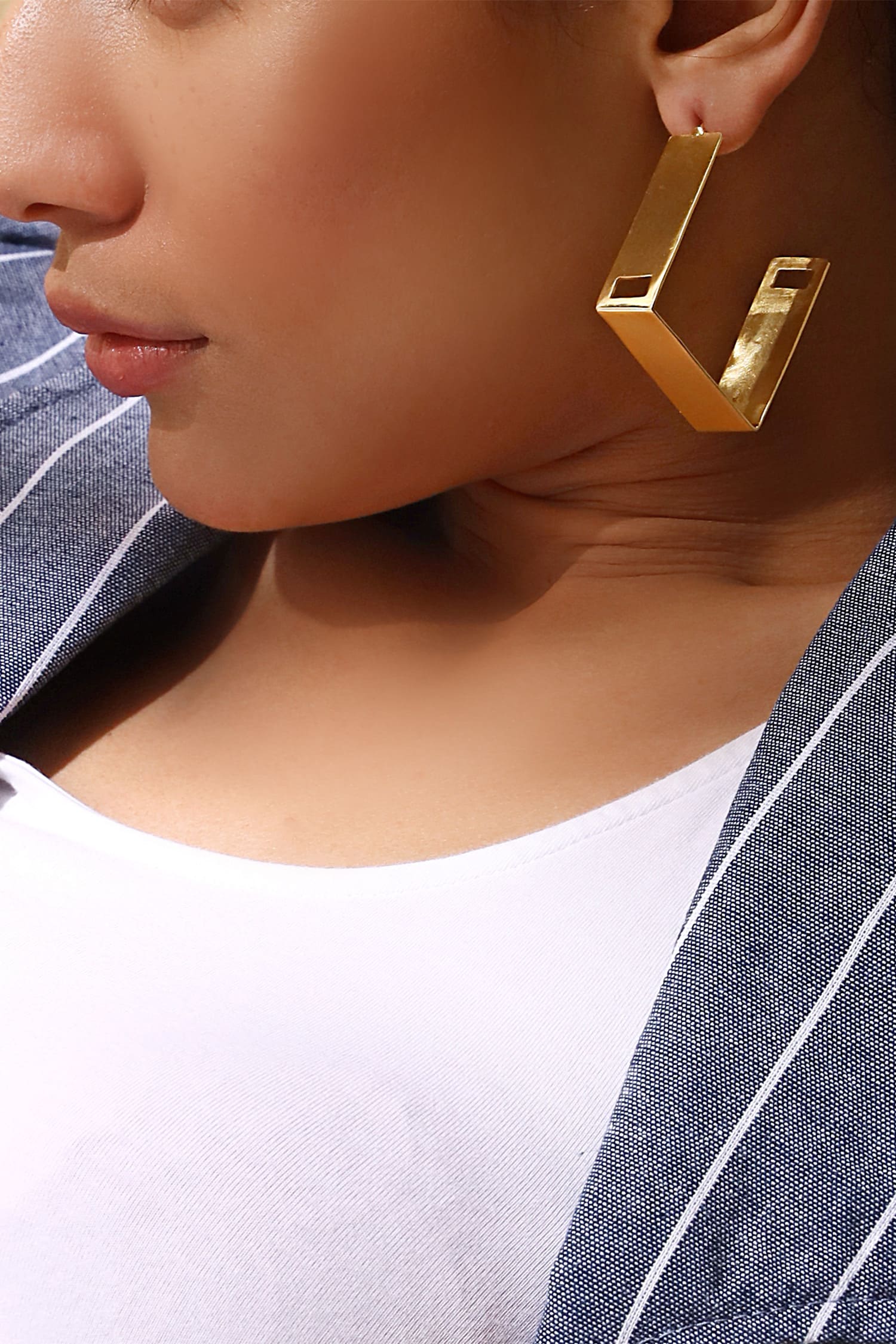 Geometric Hoop Earrings 