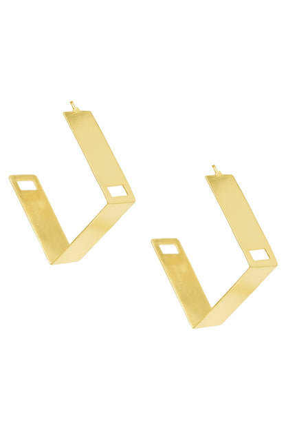 Geometric Hoop Earrings 