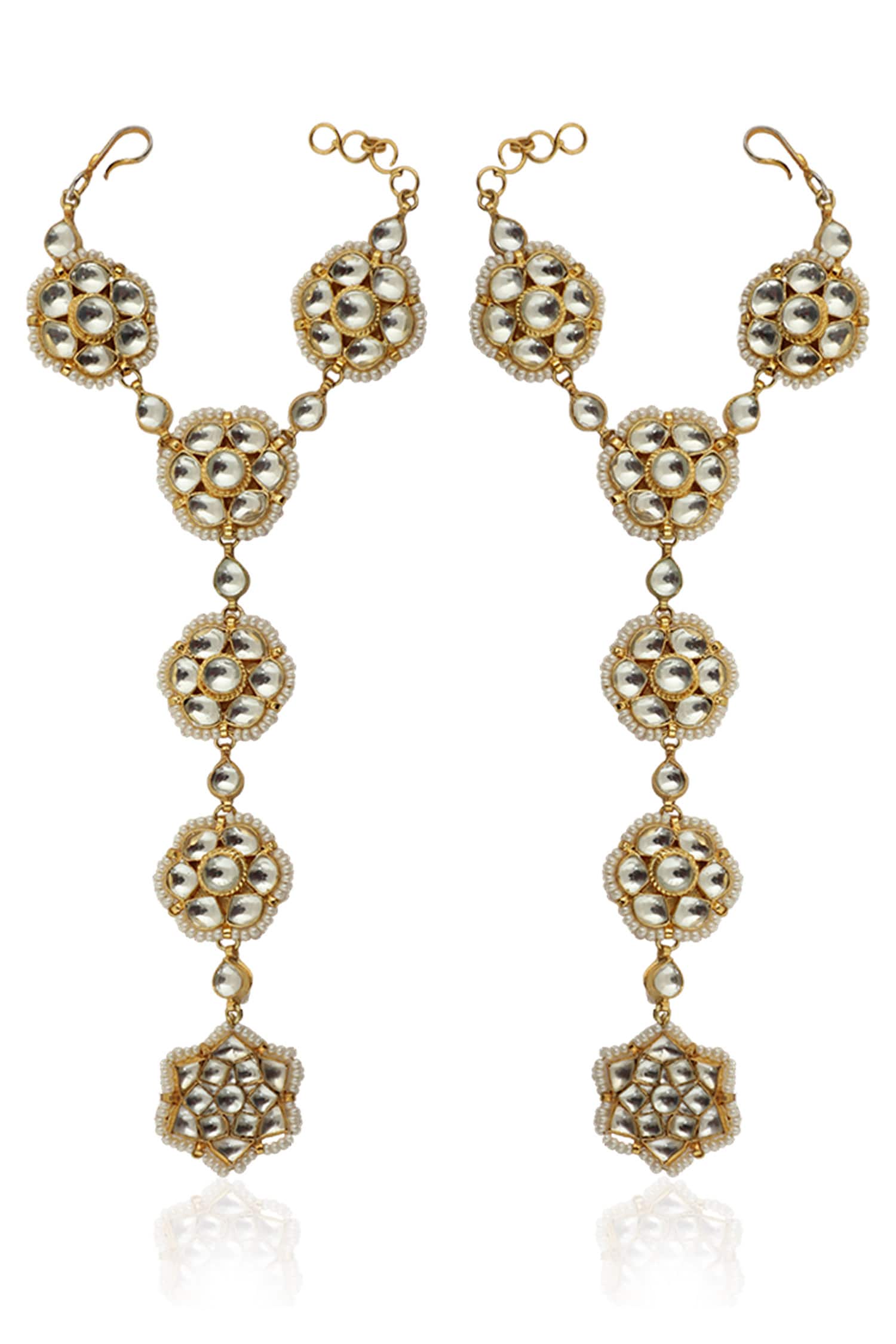 Floral Motif Hathphools - Set of 2 