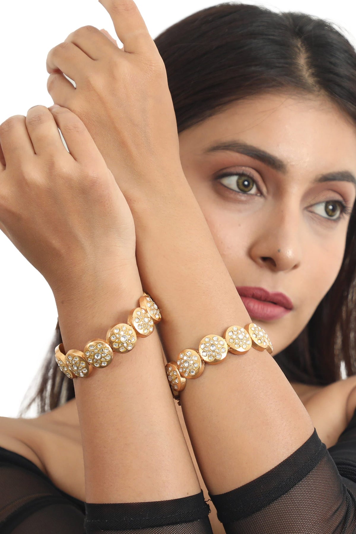 Jadtar Stone Bangle - Single Pc 