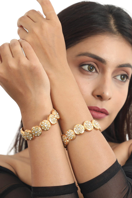 Jadtar Stone Bangle - Single Pc 