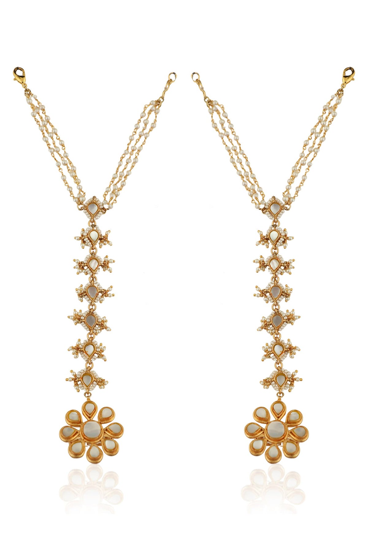 Floral Embellished Hathphools - Set of 2 