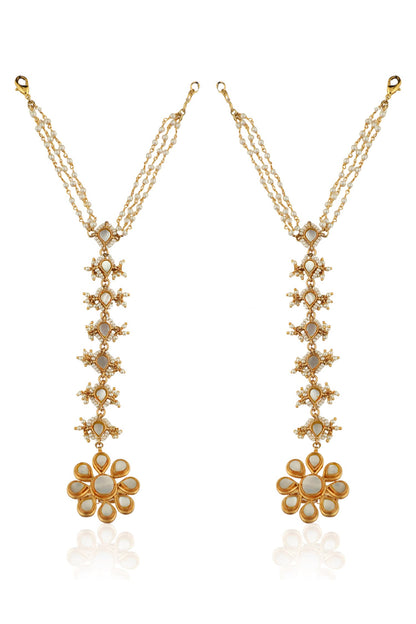 Floral Embellished Hathphools - Set of 2 