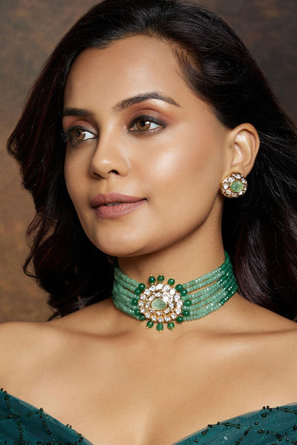 Multi-Layered Shaded Choker Set 