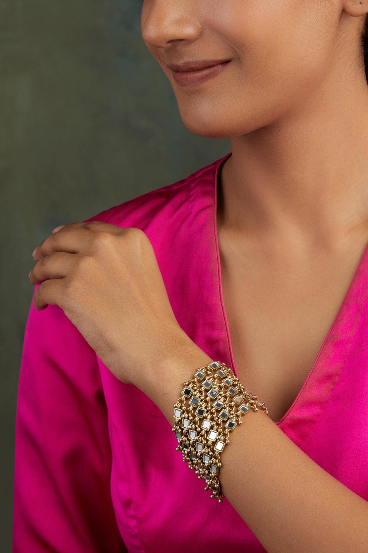 Mirror Studded Ocean Bracelet 