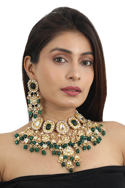 Stone Embellished Choker Set 