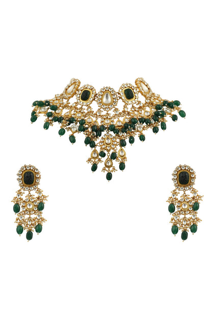 Stone Embellished Choker Set 