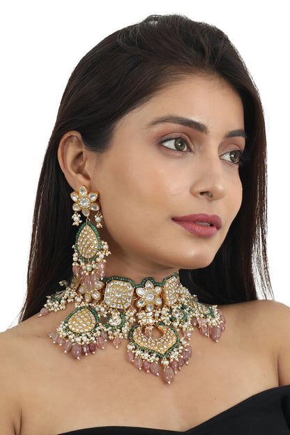 Stone Embellished Choker Set 